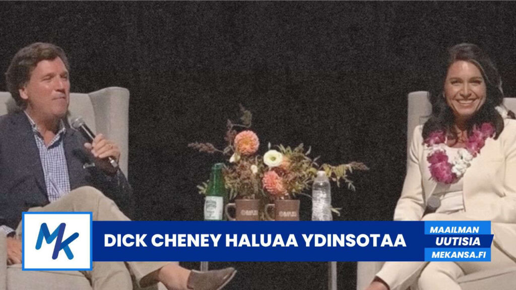 Dick Cheney haluaa ydinsotaa - Tucker Carlson ja Tulsi Gabbard keskustelu / haastattelu.