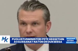 Puolustusministeri Pete Hegsethin avaussanat Natokokouksessa