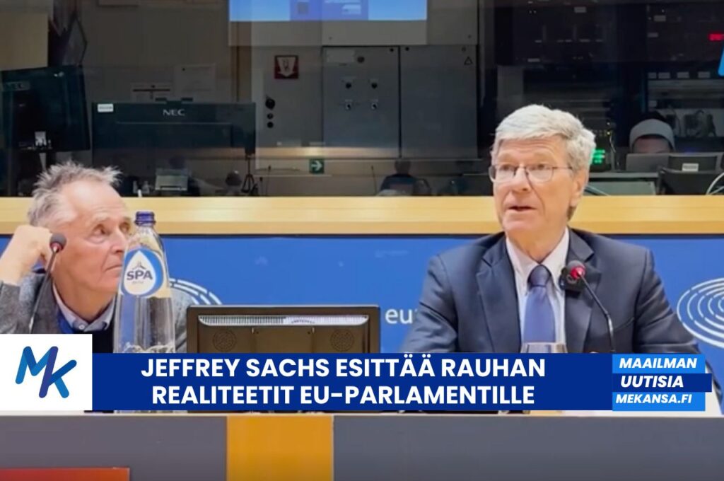 Jeffrey Sachs esittää rauhan realiteetit EU-parlamentille